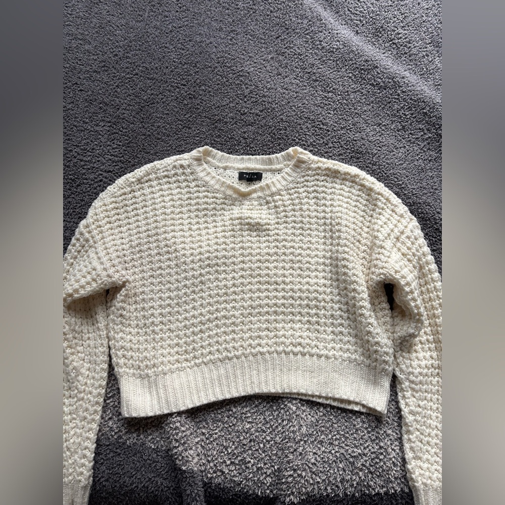 Cream knit sweater